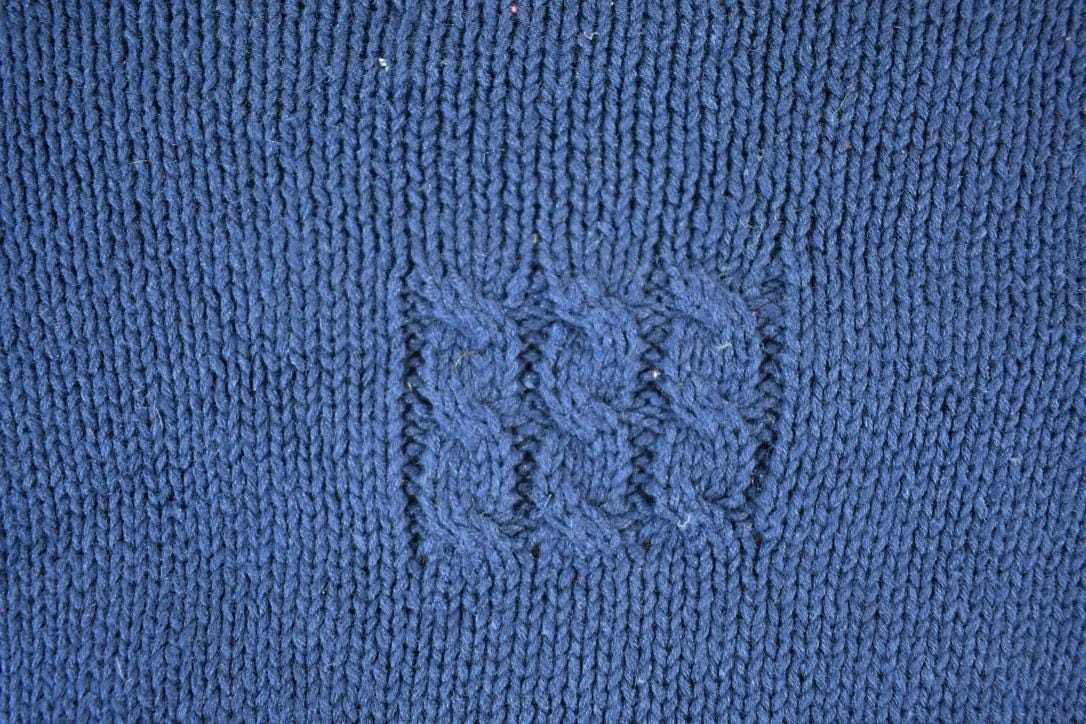 Vintage 1990s Marissa Christina Hand Knit Horse Racing Crewneck Sweater Mens S from propervintagecanada