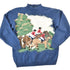 Vintage 1990s Marissa Christina Hand Knit Horse Racing Crewneck Sweater Mens S from propervintagecanada