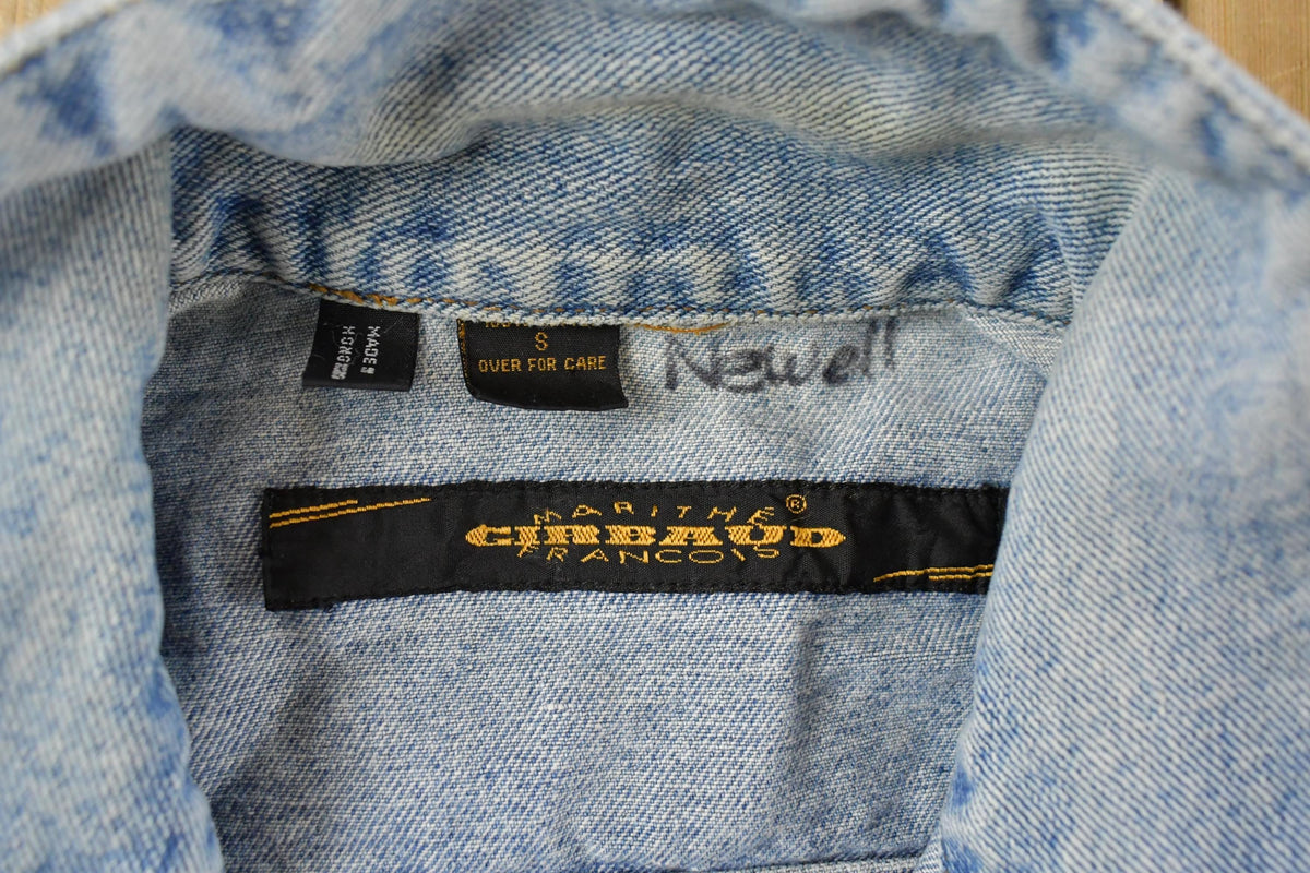 Vintage 1990s Marithe François Girbaud Denim Jacket Men's Small from propervintagecanada