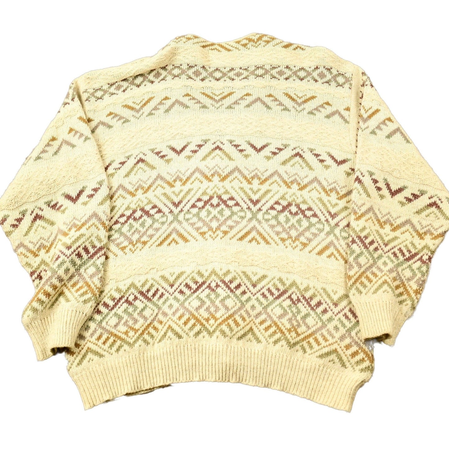 Vintage 1990s Marks & Spencer Knitted Paisley Sweater Men's Small from propervintagecanada