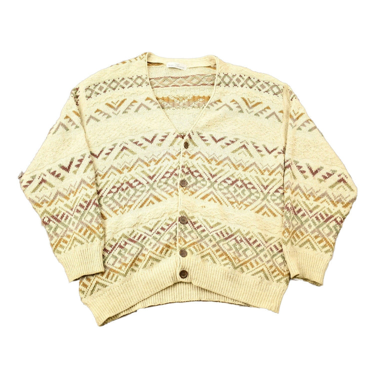 Vintage 1990s Marks & Spencer Knitted Paisley Sweater Men's Small from propervintagecanada