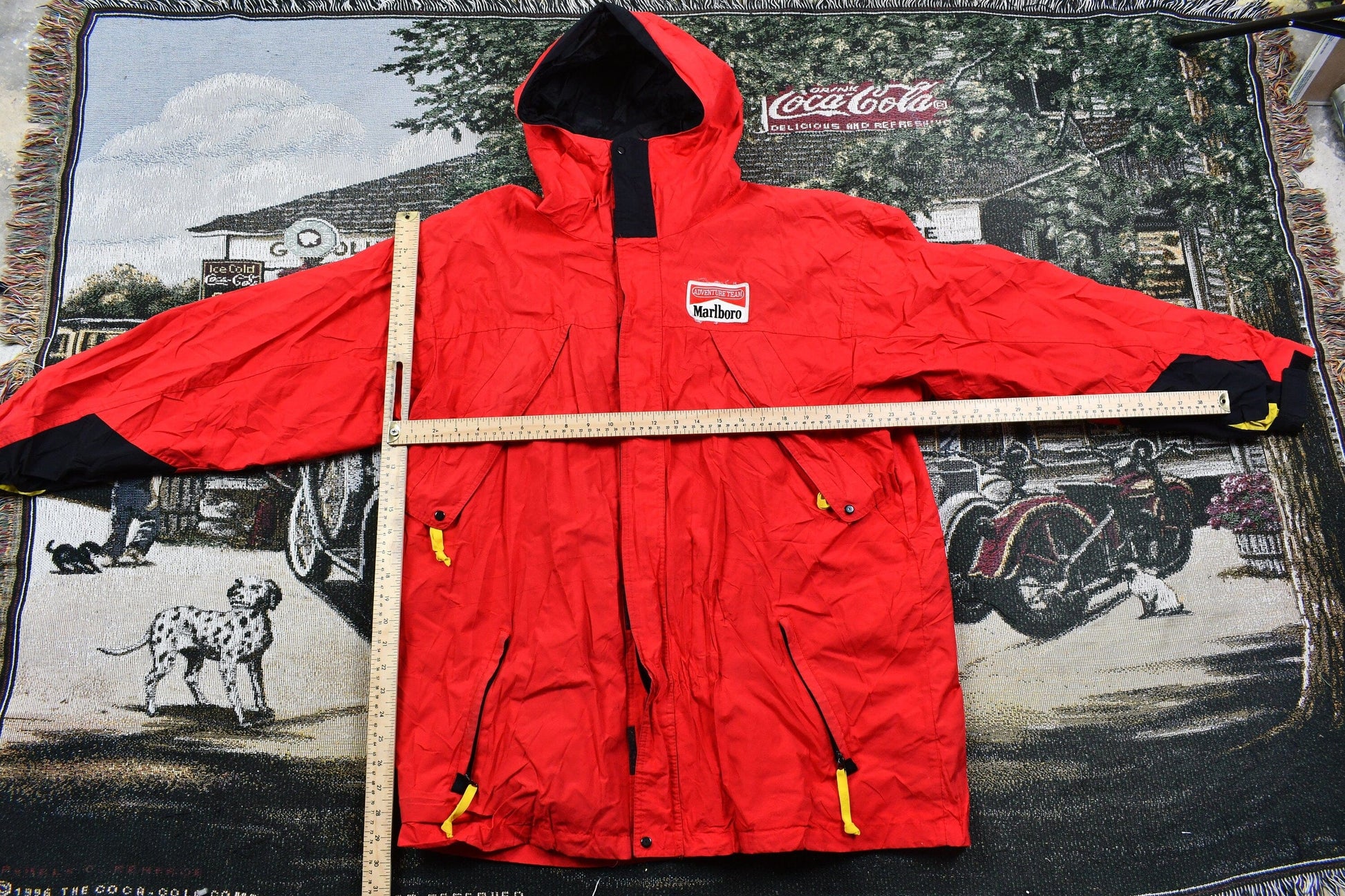 Vintage 1990s Marlboro Adventure Team Nylon Windbreaker Shell Jacket Men's XL from propervintagecanada