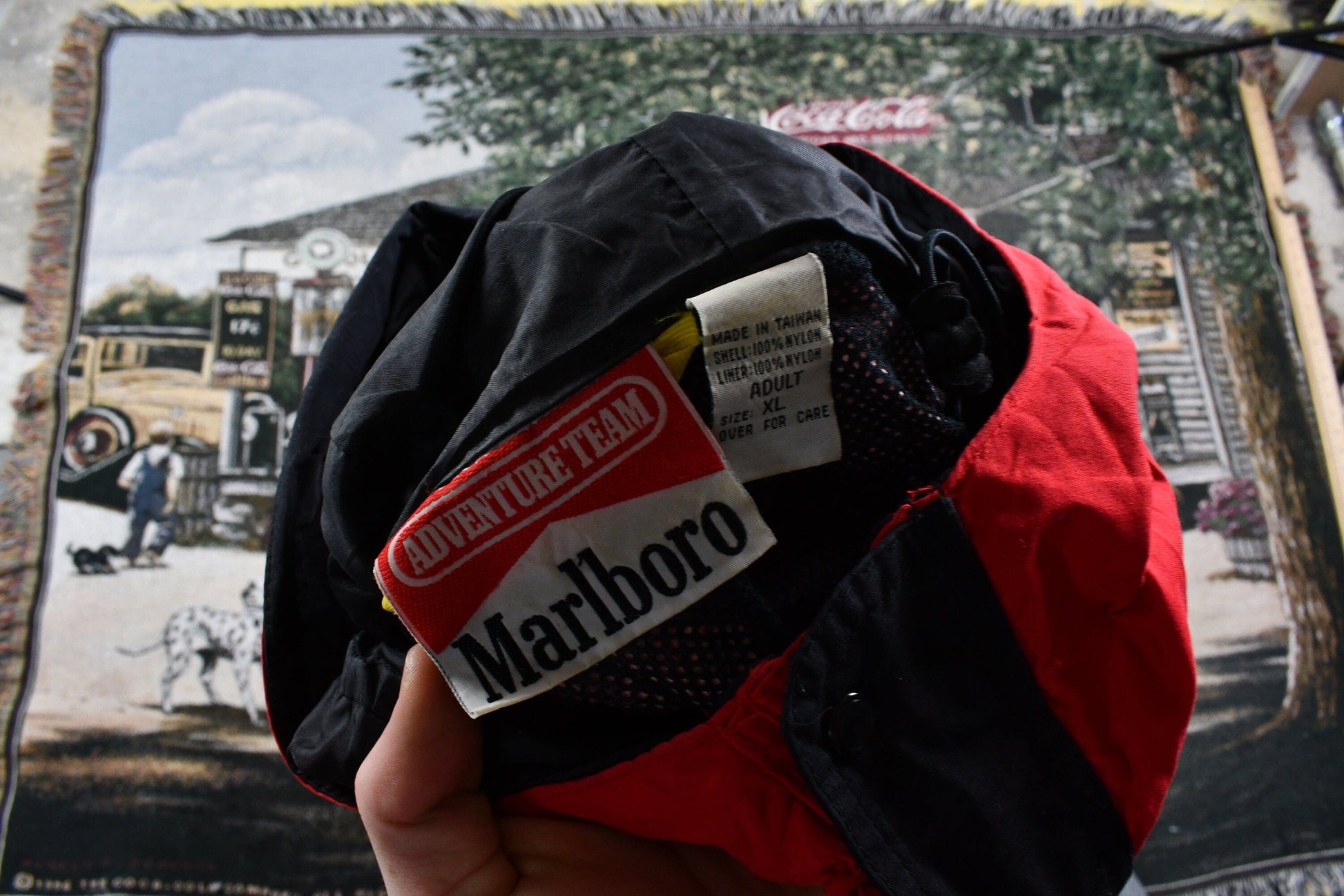 Vintage 1990s Marlboro Adventure Team Nylon Windbreaker Shell Jacket Men's XL from propervintagecanada