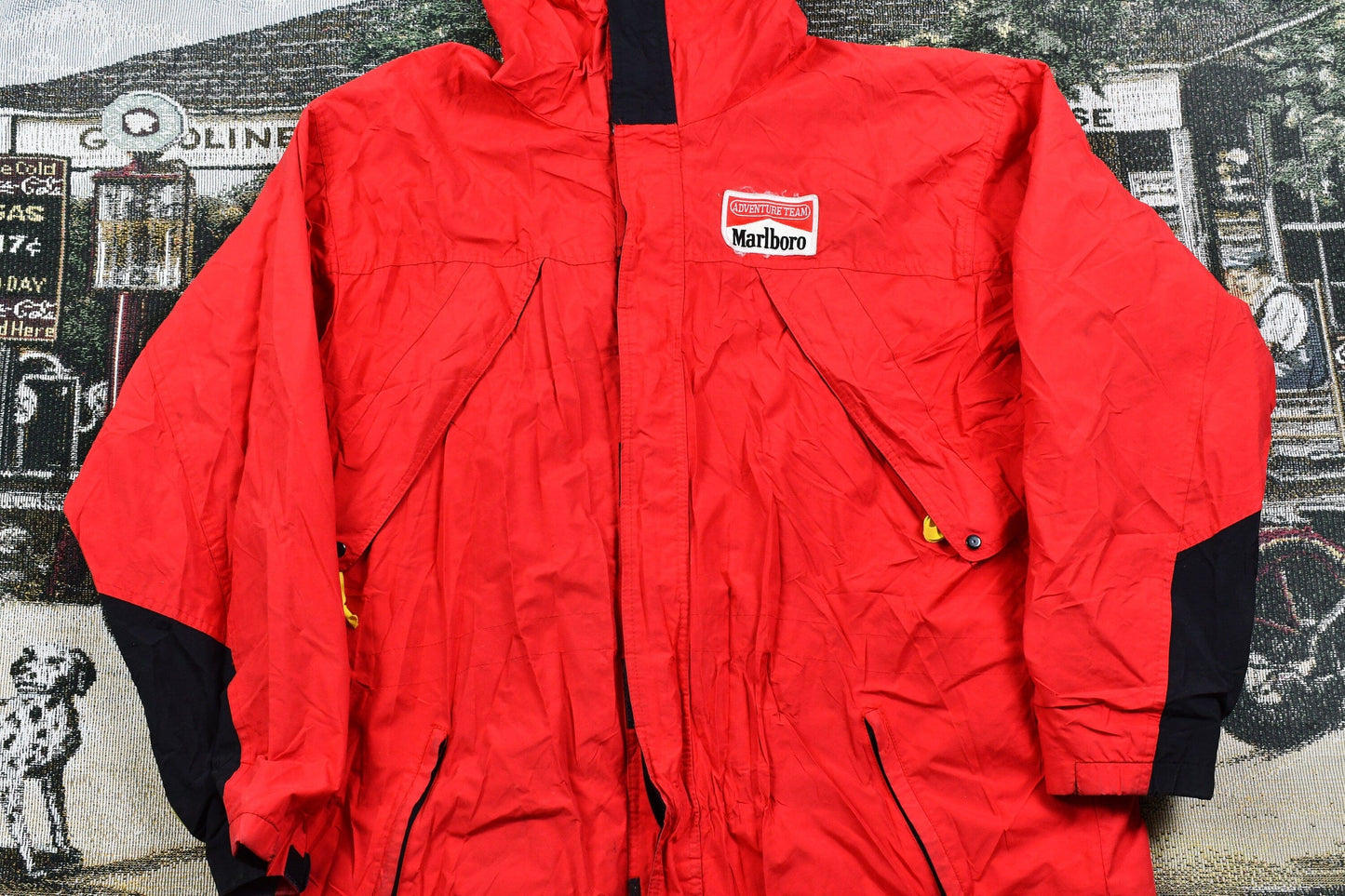 Vintage 1990s Marlboro Adventure Team Nylon Windbreaker Shell Jacket Men's XL from propervintagecanada