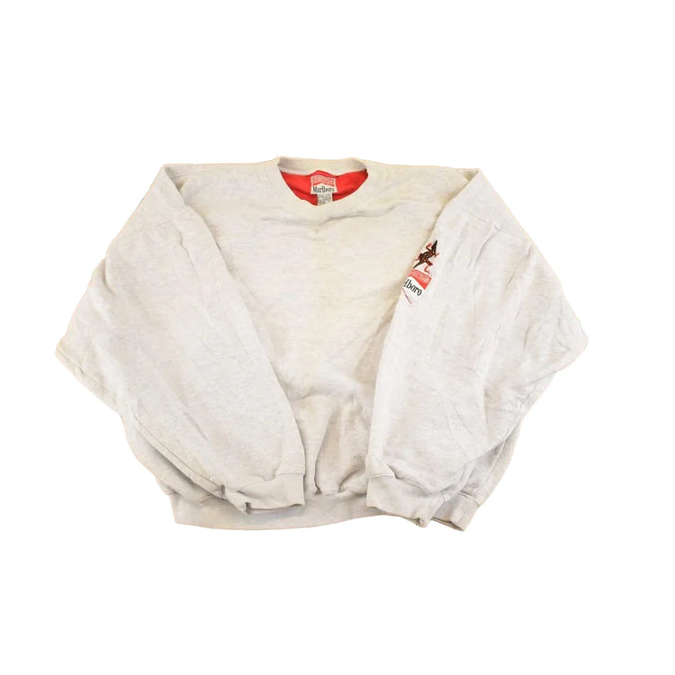 Vintage 1990s Marlboro Adventure Team Streetwear Blank Crewneck Sweatshirt Women's XL from propervintagecanada