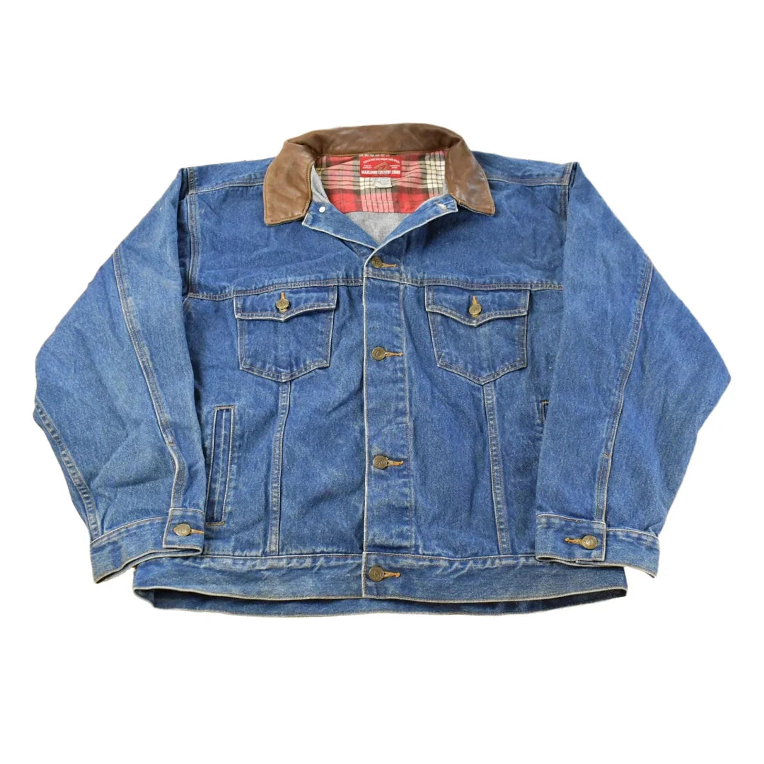 Vintage 1990s Marlboro Country Store Denim Jean Jacket Men's XL from propervintagecanada