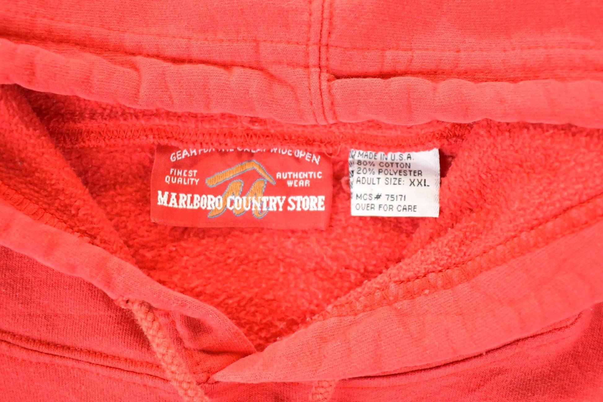 Vintage 1990s Marlboro Country Store Rare Hoodie Sweatshirt Men's XL from propervintagecanada