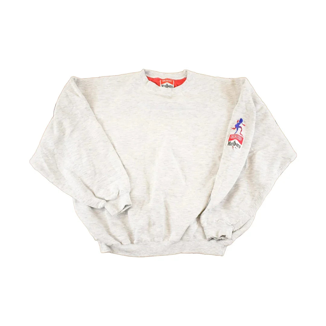 Vintage 1990s Marlboro Souvenir Heavyweight Crewneck Sweatshirt Men's XL from propervintagecanada