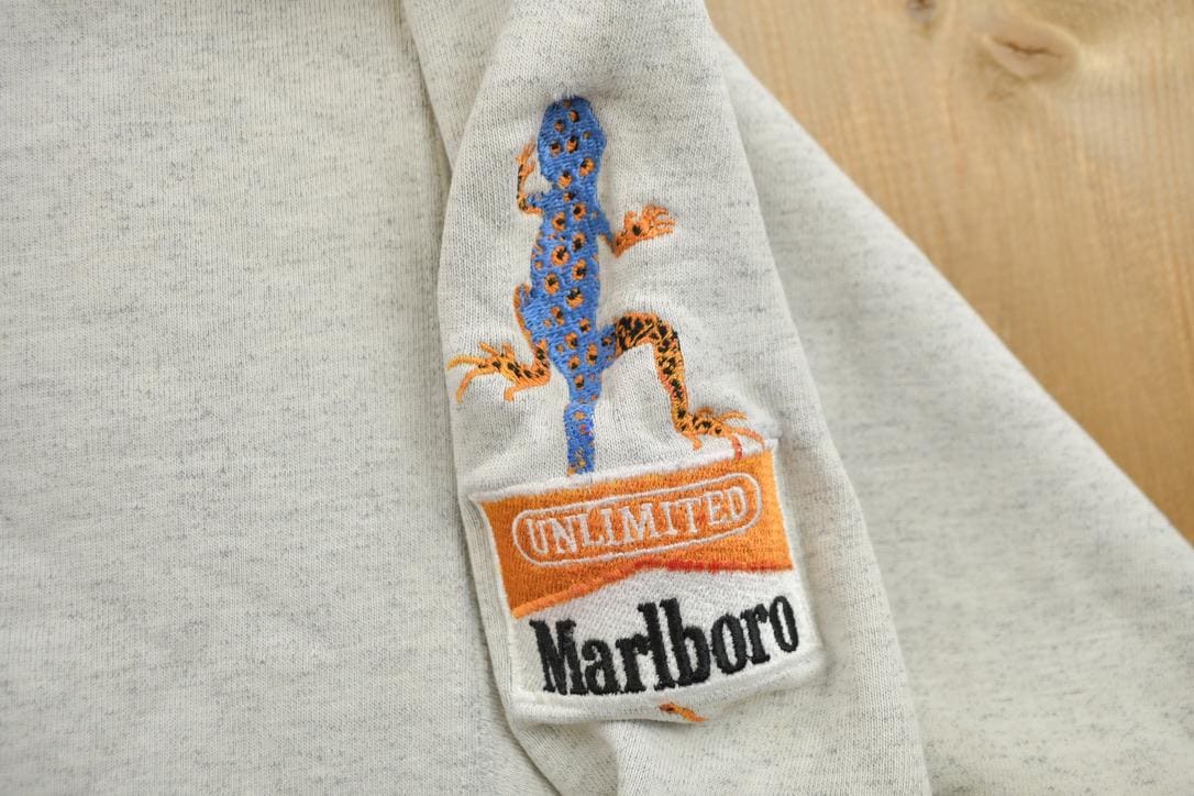 Vintage 1990s Marlboro Unlimited Gecko Crewneck Sweatshirt Men's 2XL from propervintagecanada