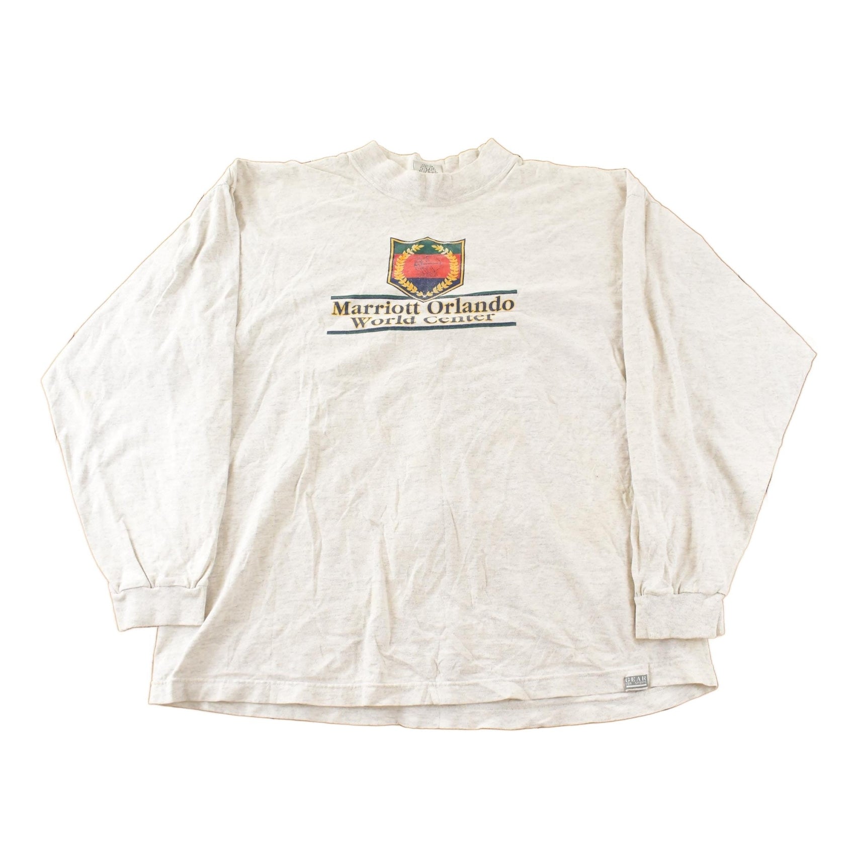 Vintage 1990s Marriott Orlando World Center Orlando Souvenir Longsleeve T Shirt Men's XL from propervintagecanada