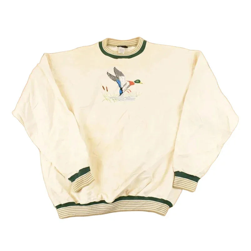 Vintage 1990s Marsh Mallard Duck Crewneck Sweatshirt Men's XL from propervintagecanada