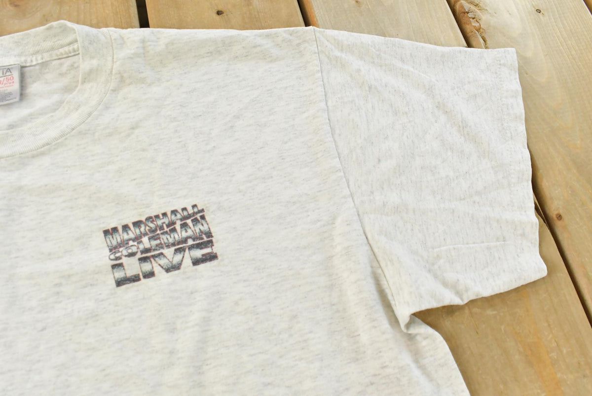 Vintage 1990s Marshall Coleman Live Band Oneita T Shirt Men's XL from propervintagecanada