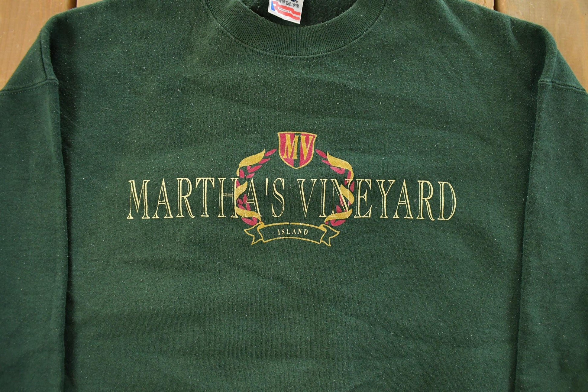 Vintage 1990s Martha's Vineyard Crewneck Sweatshirt Men's XL from propervintagecanada