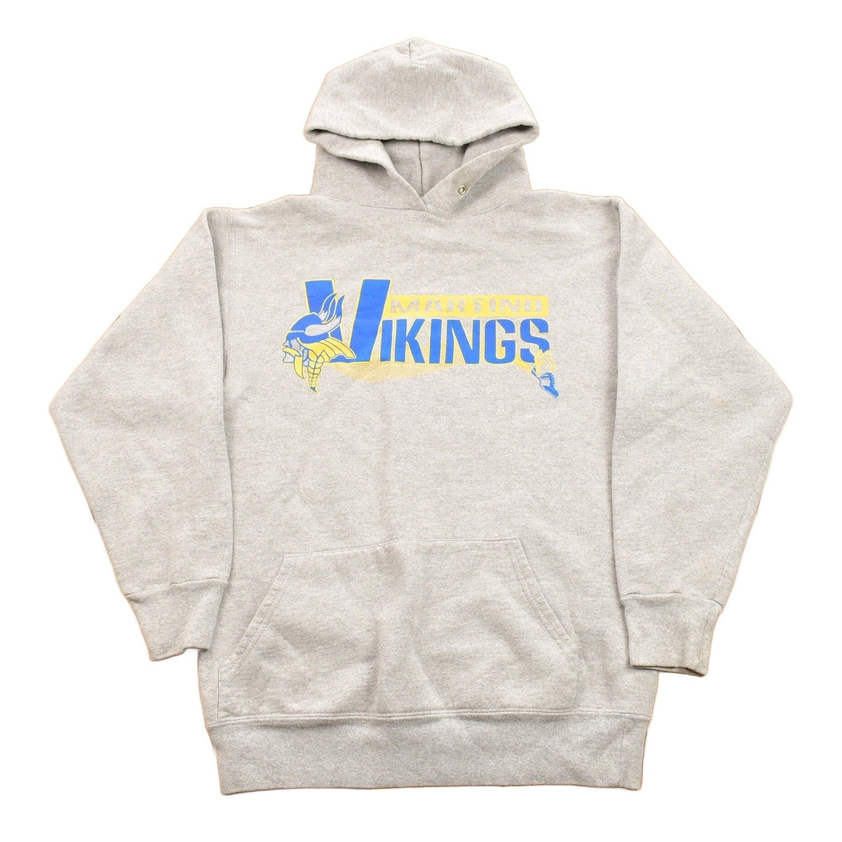 Vintage 1990s Martino Vikings Graphic Heavy Weight Hoodie Men's Small from propervintagecanada