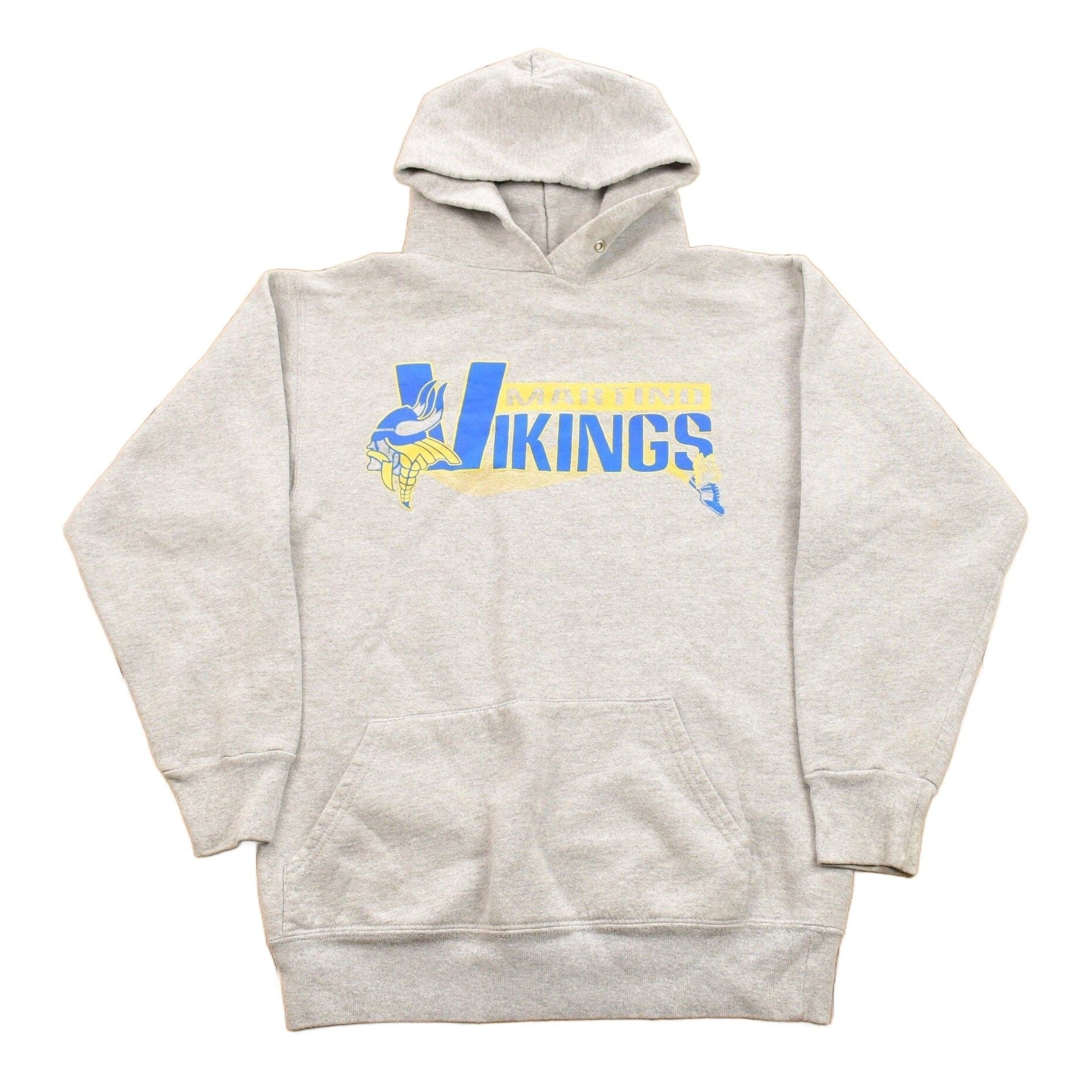 Vintage 1990s Martino Vikings Graphic Heavy Weight Hoodie Men's Small from propervintagecanada