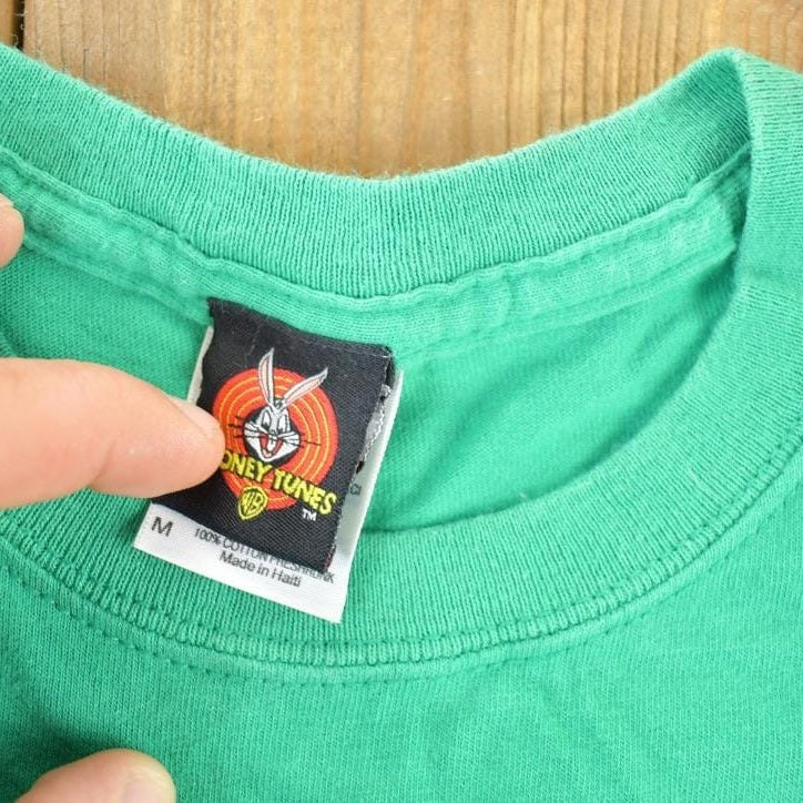 Vintage 1990s Marvin The Martian Cartoon Promo T-Shirt Men's Medium