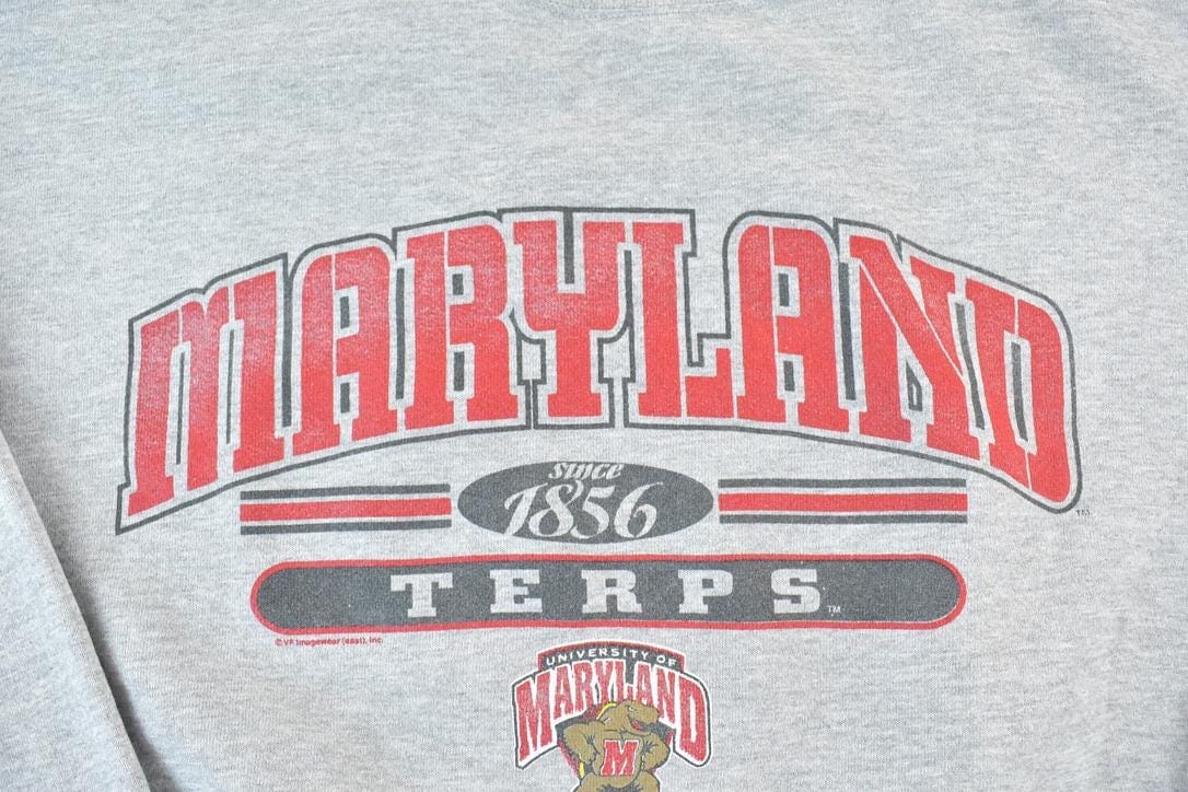 Vintage 1990s Maryland Terps University Crewneck Men's XL from propervintagecanada