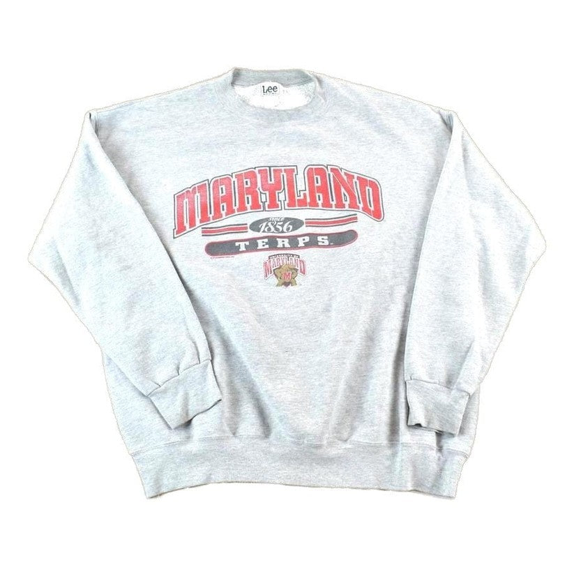 Vintage 1990s Maryland Terps University Crewneck Men's XL from propervintagecanada