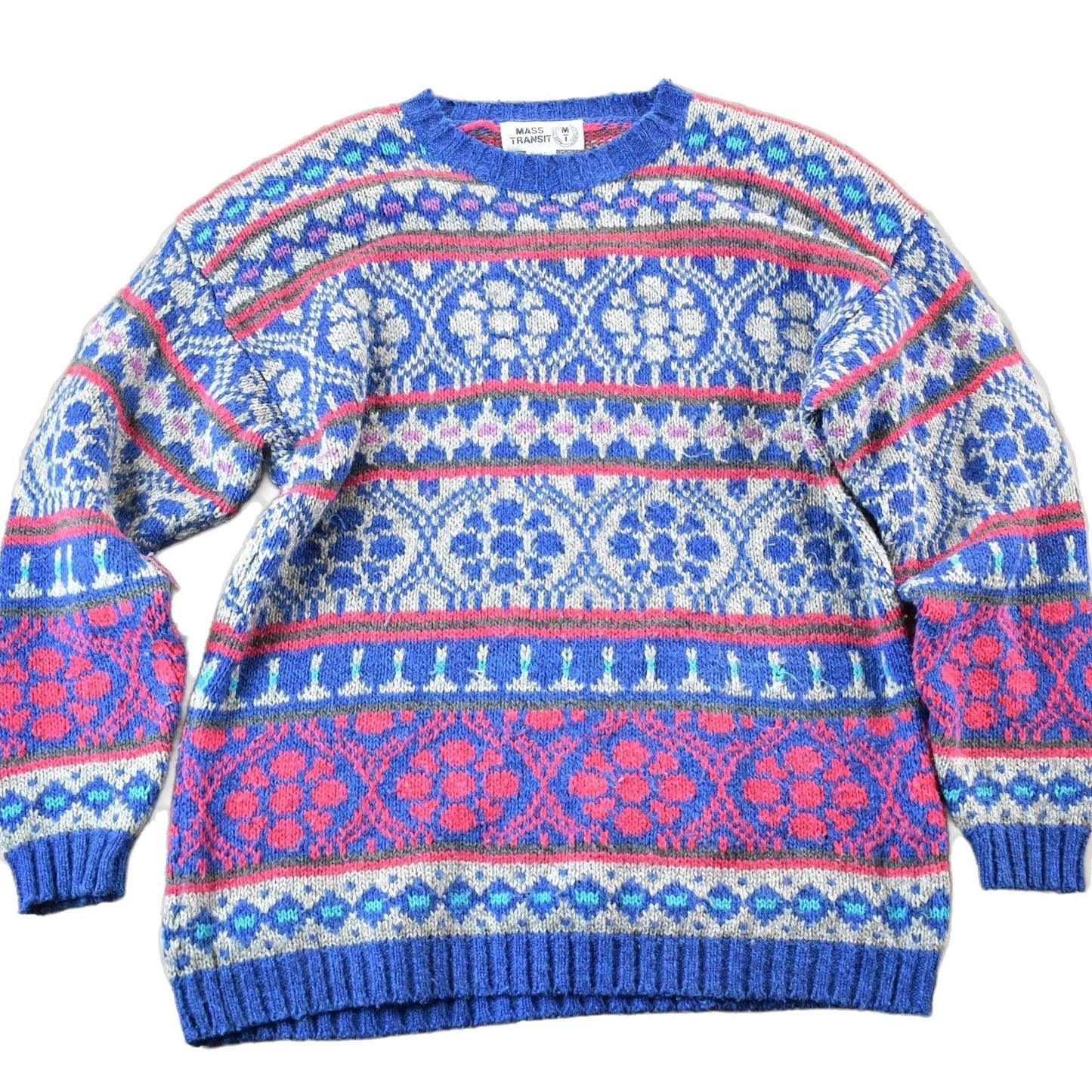 Vintage 1990s Mass Transit Wool Knit Sweater Mens L from propervintagecanada