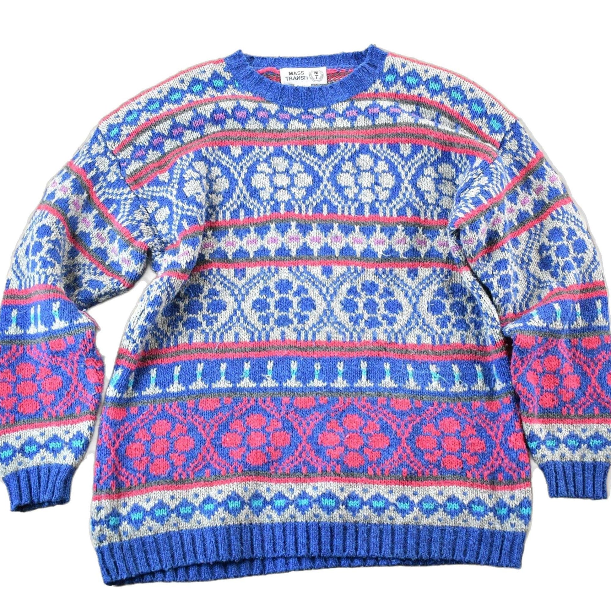 Vintage 1990s Mass Transit Wool Knit Sweater Mens L from propervintagecanada