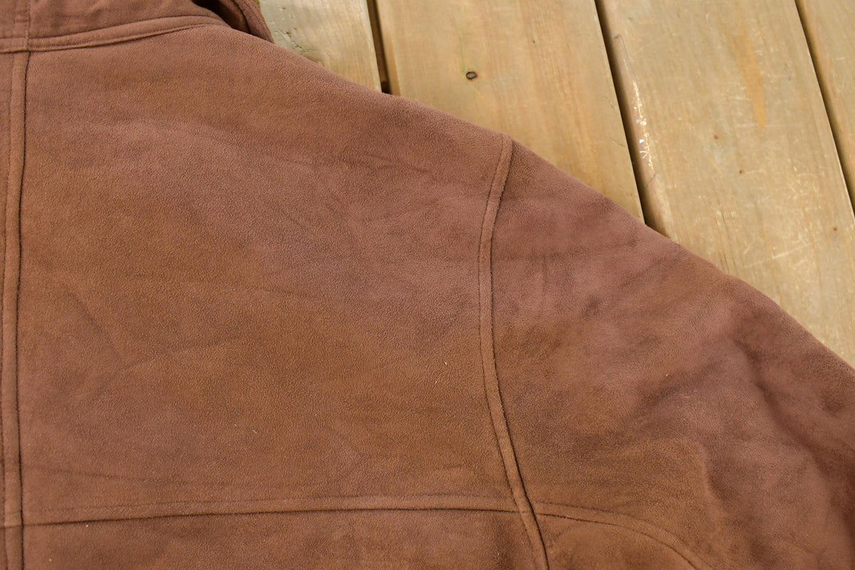 Vintage 1990s Massimo Faux Shearling Coat Men's Medium from propervintagecanada