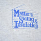 Vintage 1990s Masters Siding And Insulation Souvenir Single Stitch Double Collar Graphic Print T-Shirt Made In Men's XL from propervintagecanada