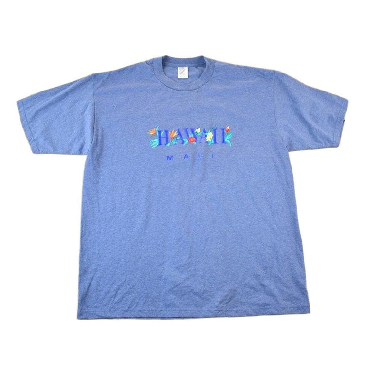 Vintage 1990s Maui Hawaii Souvenir Single Stitch Graphic Print T-Shirt Men's XL from propervintagecanada