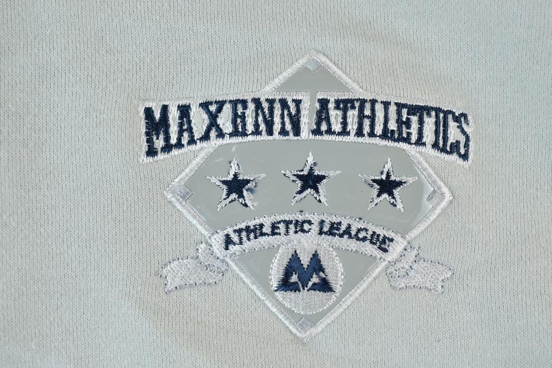 Vintage 1990s Maxenn Athletic 88 Graphic Hoodie Vest Men's Large from propervintagecanada