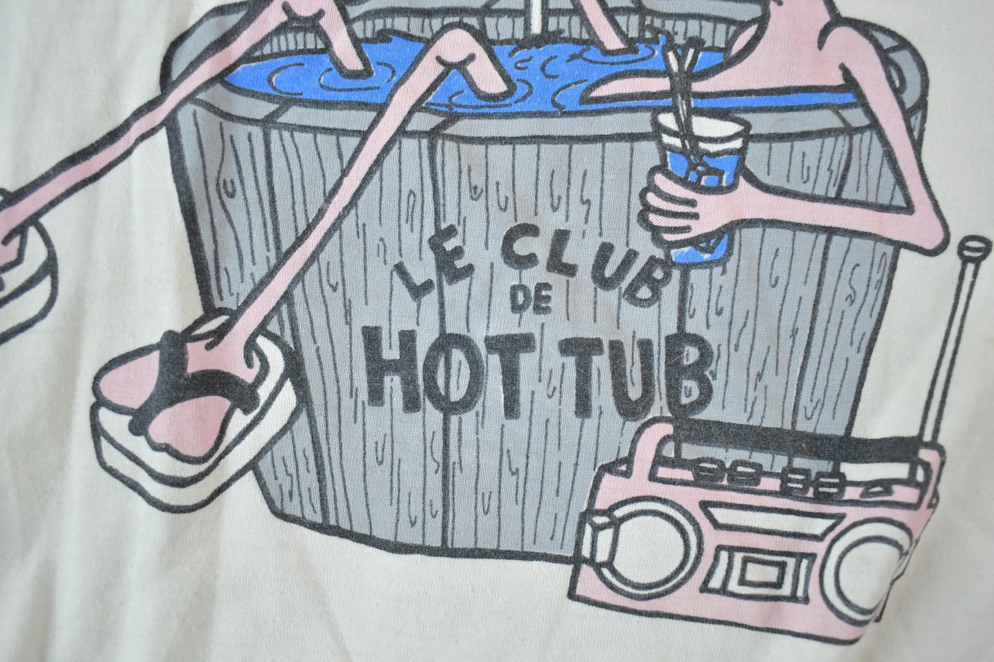 Vintage 1990s Mazatlan Mexico Flamingo Cartoon Souvenir Single Stitch Graphic Print T-Shirt Made In USA Men's Large from propervintagecanada