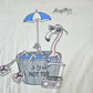 Vintage 1990s Mazatlan Mexico Flamingo Cartoon Souvenir Single Stitch Graphic Print T-Shirt Made In USA Men's Large from propervintagecanada