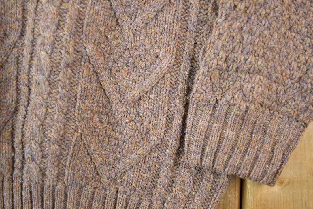 Vintage 1990s Mcadam Knit Wear Abstract Pattern Crewneck Sweater Made In Scotland Men's Large from propervintagecanada