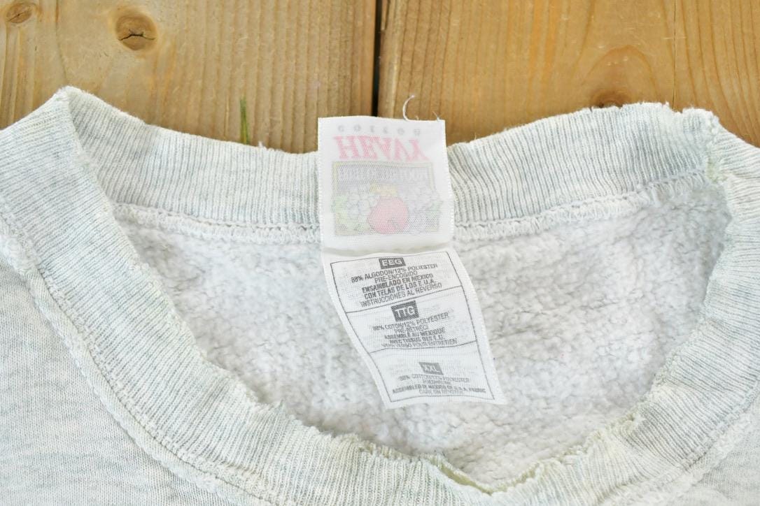 Vintage 1990s Mcdonalds Music Department New York Crewneck Sweatshirt Made In USA Men's XL from propervintagecanada