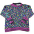 Vintage 1990s Me Neon Heavy Knit Abstract Pattern Crewneck Sweater Made InMen&