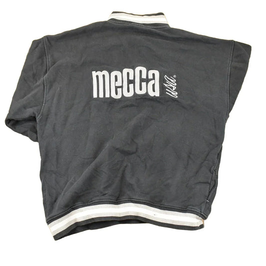 Vintage 1990s Mecca Embroidered Quarter Zip Hip Hop Sweatshirt Mens L from propervintagecanada