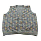 Vintage 1990s Megalos Patterned Knit Button Up Sweater Vest Men's XL from propervintagecanada