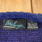 Vintage 1990s Melange Abstract Knit Cardigan Sweater Women's XL from propervintagecanada