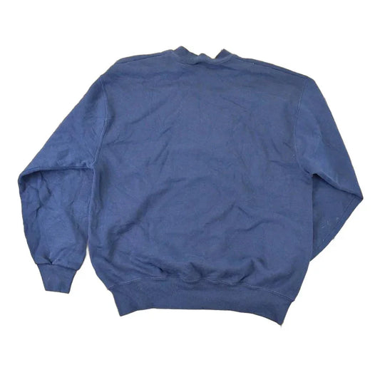 Vintage 1990s Members Mark Blank Navy Crewneck Sweatshirt Mens L from propervintagecanada