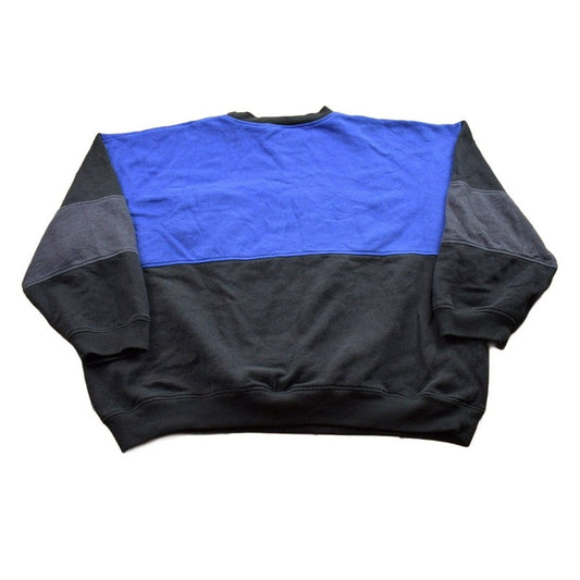 Vintage 1990s Members Only Color Block Crewneck Sweatshirt Men's 2XL from propervintagecanada
