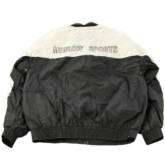 Vintage 1990s Menlow Sports Embroidered Windbreaker Jacket Men's Large Men's XL from propervintagecanada