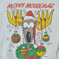 Vintage 1990s Merry Moosement Crewneck Sweatshirt Made In USA from propervintagecanada
