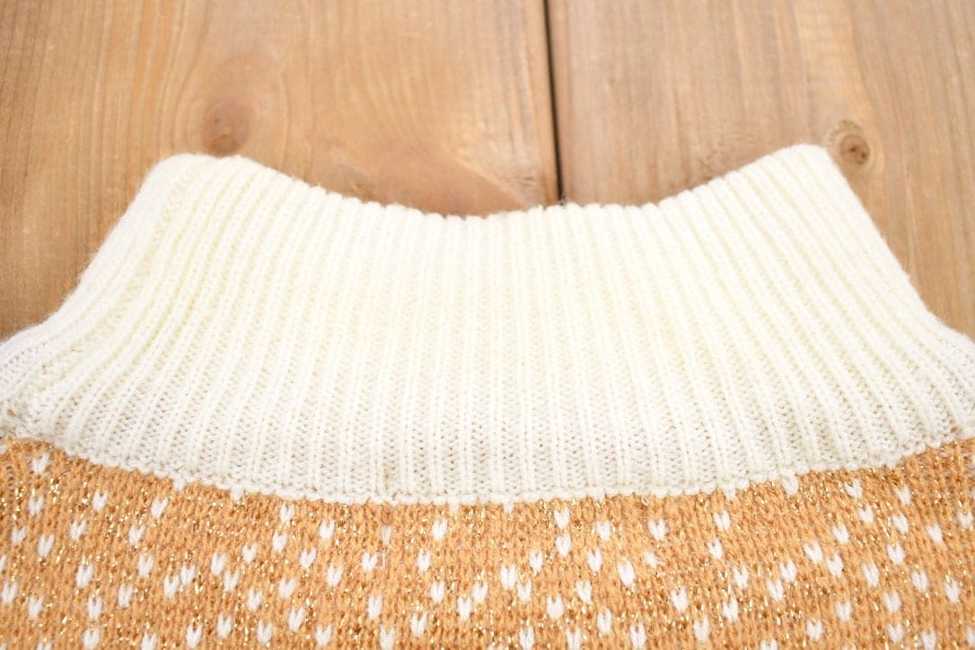 Vintage 1990s Messages Knitted Turtleneck Sweater Men's MMen's Medium from propervintagecanada