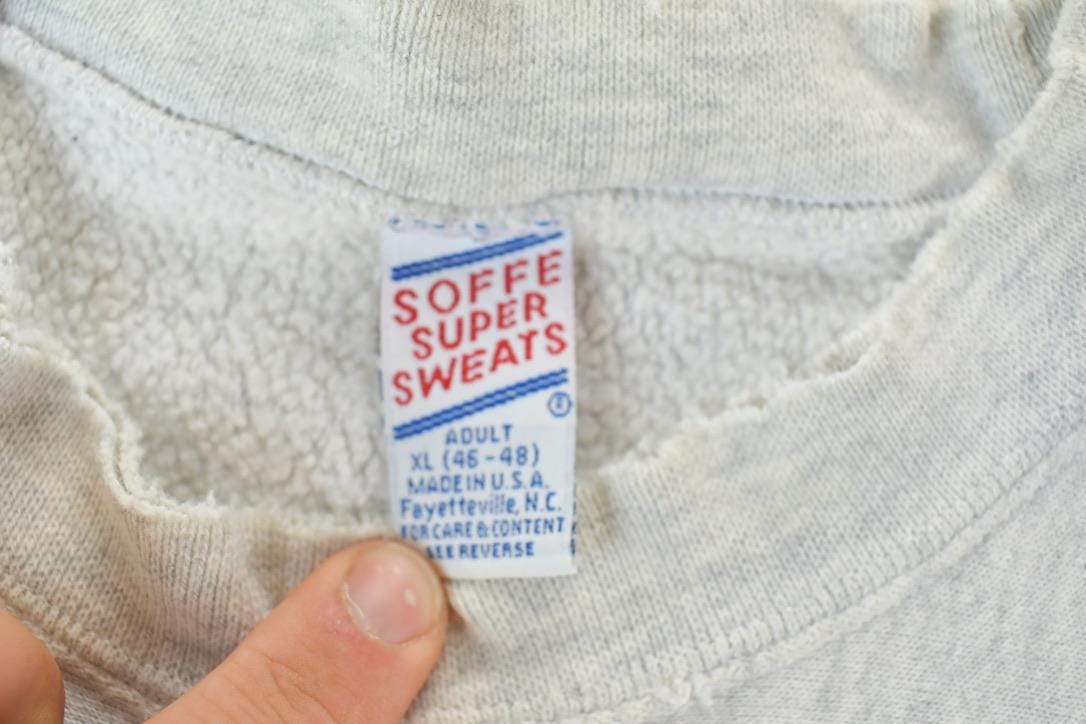 Vintage 1990s Metro Businessmen University Reverse Grain Crewneck Men's Large from propervintagecanada