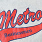 Vintage 1990s Metro Businessmen University Reverse Grain Crewneck Men's Large from propervintagecanada