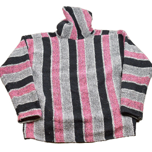 Vintage 1990s Mexican Blanket Hoodie Men's XL from propervintagecanada