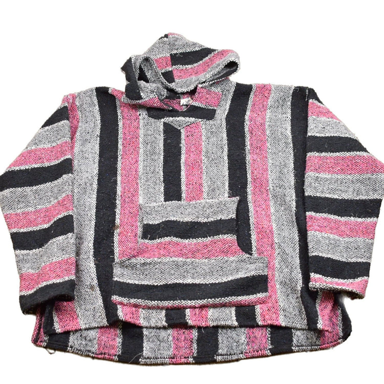 Vintage 1990s Mexican Blanket Hoodie Men's XL from propervintagecanada