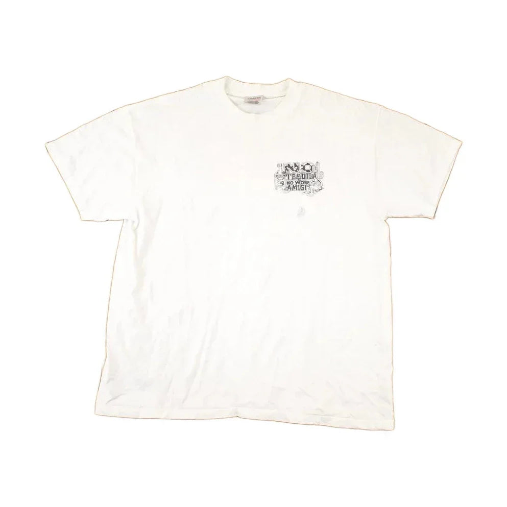 Vintage 1990s Mexico Tequila No Work Souvenir FAB Travel T-Shirt Men's L from propervintagecanada