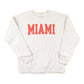 Vintage 1990s Miami Block Letter Bold Font Graphic Print Crewneck Sweatshirt Mens M from propervintagecanada