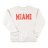 Vintage 1990s Miami Block Letter Bold Font Graphic Print Crewneck Sweatshirt Mens M from propervintagecanada