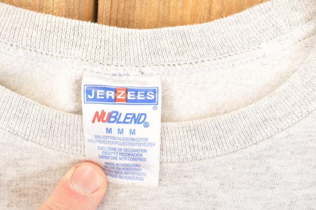 Vintage 1990s Miami Block Letter Bold Font Graphic Print Crewneck Sweatshirt Mens M from propervintagecanada