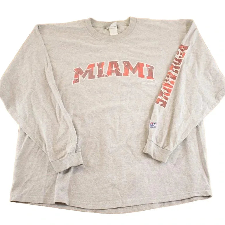 Vintage 1990s Miami Crewneck Shirt Men's L from propervintagecanada